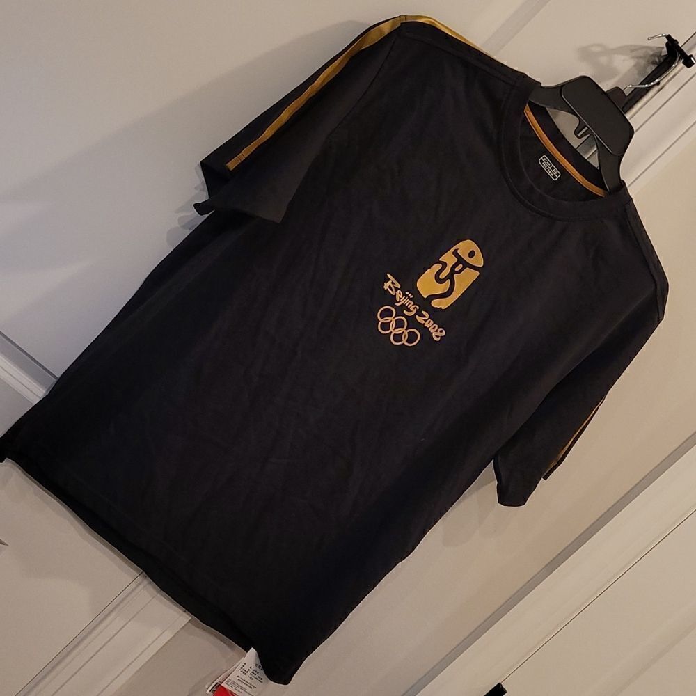 Beijing 2008 Olympics Black and Gold Tee Shirt